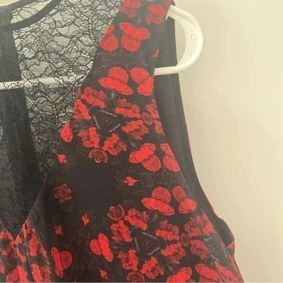 Alice + Olivia Lotus Flower Printed Sleeveless Dress- Size 0; Like New - Picture 10 of 12